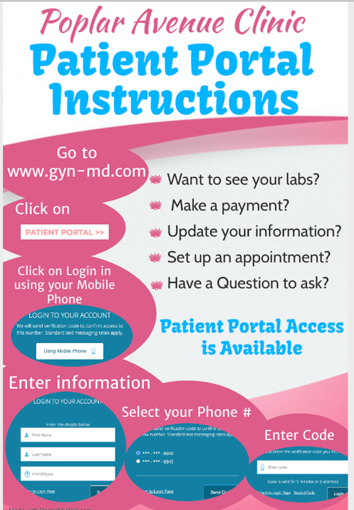 Poplar Avenue Clinic Patient Portal Instructions